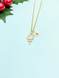 Enamel Lollipop Necklace – 18k Gold Plated Charm, Initial Pendant