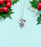 Dental Hygienist Caduceus Necklace – DH Gift Jewelry