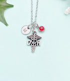 Dental Hygienist DH Caduceus Necklace – Dental Hygienist Gift Jewelry, N197