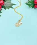 Peace Charm Gold Necklace, N4505