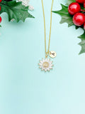 Daisy Necklace – Dainty Flower Pendant Spring Floral Gift Jewelry, N4102