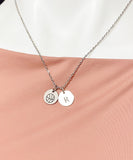 Silver Basketball Necklace, D233