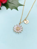 Daisy Necklace – Dainty Flower Pendant Spring Floral Gift Jewelry, N4102