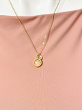 Rose Quartz Gemstone Necklace – Natural Pink Stone Jewelry, N6903