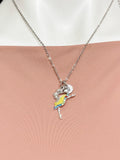 Ballet Dance Charm Necklace – Dainty Ballerina Dance Gift Jewelry, N228