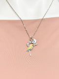 Ballet Dance Charm Necklace – Dainty Ballerina Dance Gift Jewelry, N228