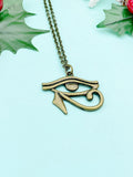 Egyptian Eye of Horus Charm Necklace – Protection Symbol Gift Jewelry, N670B