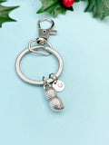 Silver Peanut Charm Keychain, N1581