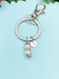 Silver Peanut Charm Keychain, N1581