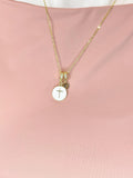 18K Gold Plated Cross Necklace with Cubic Zirconia Bail – Faith Gift Jewelry, N6803