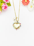 18K Gold Plated Heart Cubic Zirconia Pendant Necklace – Gift for Her, N6809