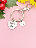 Bonus Son Silver Heart Keychain – Meaningful Gift for Loved Ones, D616