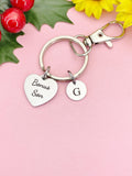 Bonus Son Silver Heart Keychain – Meaningful Gift for Loved Ones, D616