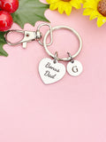 Bonus Dad Silver Heart Keychain – Meaningful Gift for Loved Ones, D617