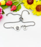 Sunflower Silver or Gold Bracelet – Dainty Floral Jewelry for Women, N624