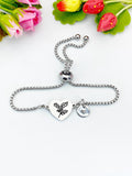 Holy Flower Silver or Gold Bracelet – Dainty Floral Faith Symbol Gift Jewelry, N625