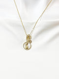 Gold Virgin Mary Cubic Zirconia Shell Pendant Necklace – Faith Gift Jewelry, N6840