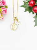 Gold Virgin Mary Cubic Zirconia Shell Pendant Necklace – Faith Gift Jewelry, N6840
