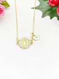 Gold Saint Benedict Cubic Zirconia Pendant Necklace – Faith Protection Gift Jewelry, N6841