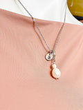 Silver Freshwater Pearl Pendant Necklace for Women, N6731S