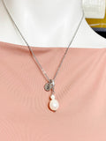 Silver Freshwater Pearl Pendant Necklace for Women, N6731S