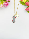 Gold Skateboard Pendant Necklace – Dainty Sports Charm Gift Jewelry, N6914