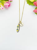 Gold Diving Goggles Pendant Necklace – Dainty Sports Charm Gift Jewelry, N6915