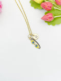 Gold Diving Goggles Pendant Necklace – Dainty Sports Charm Gift Jewelry, N6915
