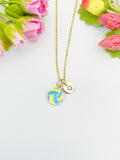 Gold Water Polo Pendant Necklace – Dainty Sports Charm Gift Jewelry, N6916