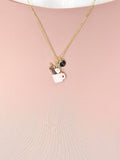 Gold Pen Holder Pendant Necklace – Dainty Writer Charm Gift Jewelry, N6919