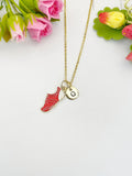 Gold Shoe Cleat Pendant Necklace – Dainty Sports Charm Gift Jewelry, N6920