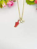 Gold Shoe Cleat Pendant Necklace – Dainty Sports Charm Gift Jewelry, N6920