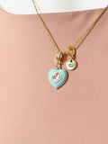 Gold Heart Pendant Necklace – Dainty Minimalist Gift Jewelry, N6850