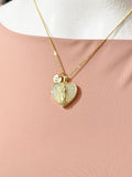 Gold Virgin Mary Lady of Guadalupe Cubic Zirconia Locket Necklace – Faith Gift Jewelry, N6865