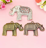 Bronze Elephant Charm Keychain, N5823