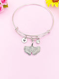 Silver Gingko Leaf Charm Bracelet, N1943B