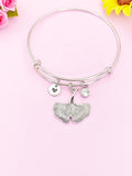 Silver Gingko Leaf Charm Bracelet, N1943B