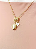 24K Gold Plated Tiny Oval Locket Necklace – Dainty Minimalist Gift Jewelry, N6868