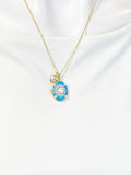 Gold Enamel Oval Locket Necklace – Dainty Minimalist Photo Pendant Gift Jewelry, N6872