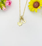 Gold Mom Cubic Zirconia Charm Necklace – Dainty Mother Gift Jewelry, N6874