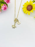 Gold Tiny Tortoise Sea Turtle Charm Necklace – Dainty Ocean Lover Gift Jewelry, N6876