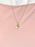 Gold Stainless Steel Heart Shell Pendant Necklace – Dainty Minimalist Gift Jewelry, N6879