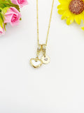 Gold Stainless Steel Heart Shell Pendant Necklace – Dainty Minimalist Gift Jewelry, N6879