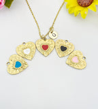 Gold Praying Hand with Sacred Heart Charm Necklace – Christian Faith Gift Jewelry, N6880