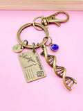 Bronze DNA Love letter Envelope Postcard Charm Keychain, N4669M