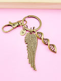 Bronze DNA Angel Wing Charm Keychain, N4669W