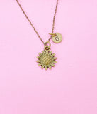 Sunflower Charm Bronze Necklace, N1573BR