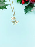 Paper Airplane Charm Necklace, N6496