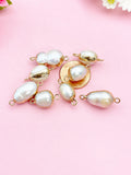 Pearl Charm Gold Bracelet, N6074