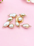 Pearl Charm Gold Bracelet, N6074
